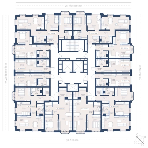 1-к 38,4 м² — изображение 2