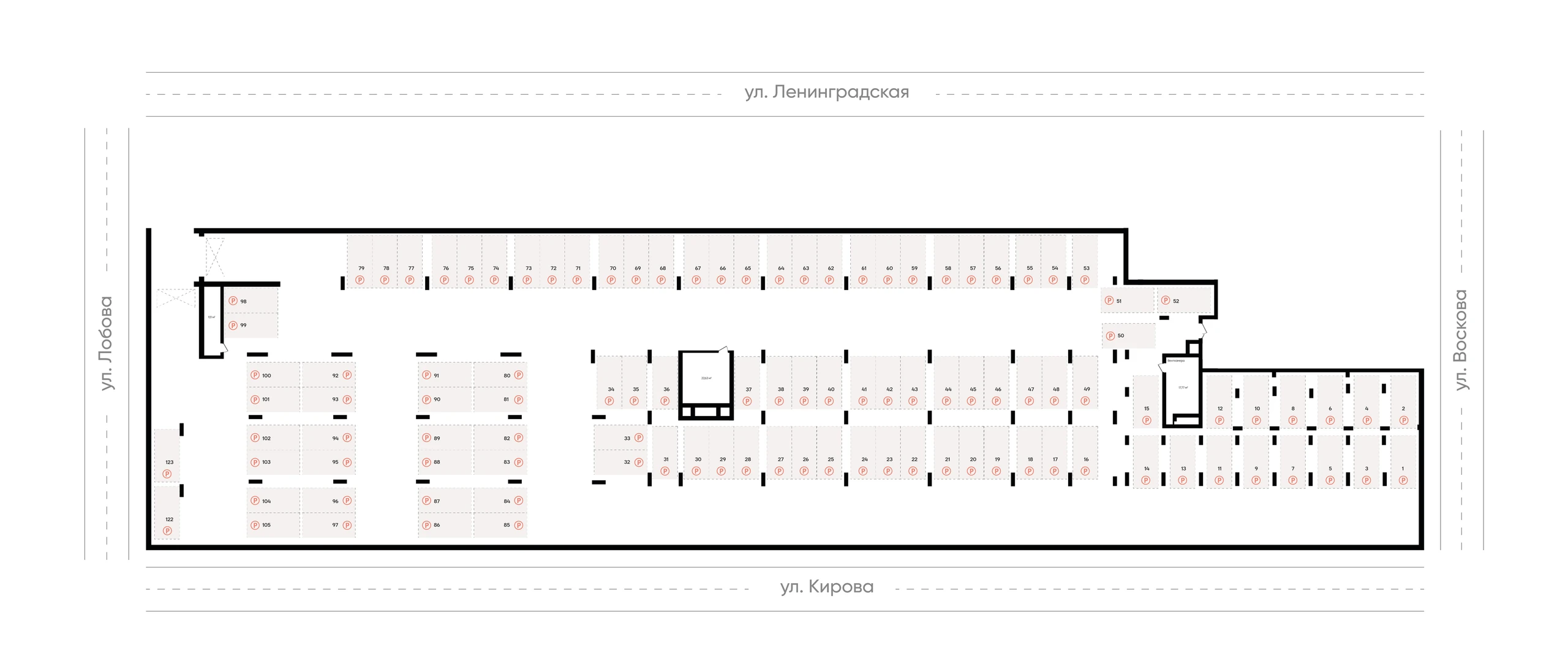 Машино-место 13,3 м² — изображение 1
